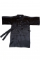 Mobile Preview: Kimono, kurz, Schwarz, 100% Seide, M